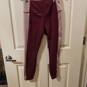Banana Republic High-Rise Burgundy Leggings
